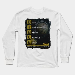 BIBLE - Basic instructions before leaving earth Long Sleeve T-Shirt